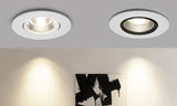 Led Spotlight Ceiling Lamp Recessed LED COB Downlight Dimmable 220V 110V Warm / Pure/Cold White Round Led Spot Light