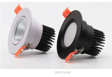 Led Spotlight Ceiling Lamp Recessed LED COB Downlight Dimmable 220V 110V Warm / Pure/Cold White Round Led Spot Light