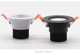 Led Spotlight Ceiling Lamp Recessed LED COB Downlight Dimmable 220V 110V Warm / Pure/Cold White Round Led Spot Light