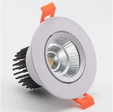Led Spotlight Ceiling Lamp Recessed LED COB Downlight Dimmable 220V 110V Warm / Pure/Cold White Round Led Spot Light