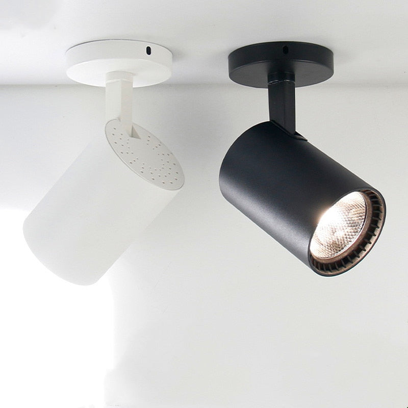 Surface Mounted Spotlight LED Ceiling Spot Light Downlight COB Light Source 10W 15W 20W 30W Ceiling Lamp Clothes Store Lighting