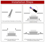 Led Downlight 220V 5W 9W 12W 15W 18W Ceiling Light Recessed Down light Round Led Panel Light LED Spot light Indoor Lighting