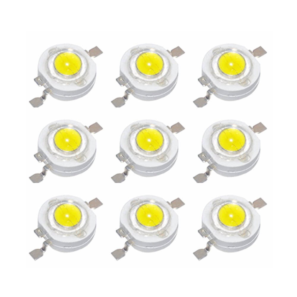 FULL Power 50pcs 1W 3W LED 3V Light Emitting Diode headlights Power LED For SpotLight DownLight Lamp Bulb LED DIY