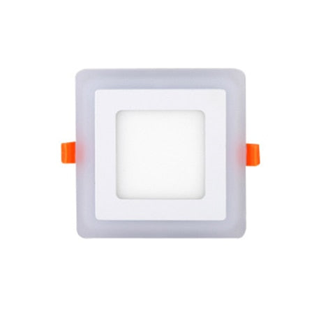 ACETIDE Led  Downlight 6W 9W 16W 24W led Ceiling Recessed panel Light Painel lamp decoration round square  Blue+White 2 color