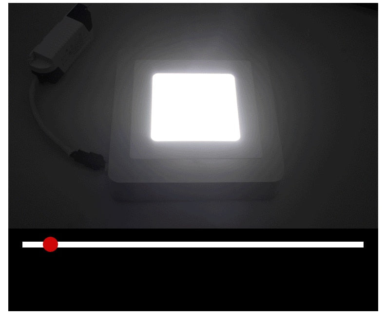 ACETIDE Led  Downlight 6W 9W 16W 24W led Ceiling Recessed panel Light Painel lamp decoration round square  Blue+White 2 color