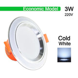 Downlight 3W 5W 9W 12W 15W 18W led downlight Silver White gold Ultra Thin Aluminum AC220V 240V Round Recessed LED Spot Lighting