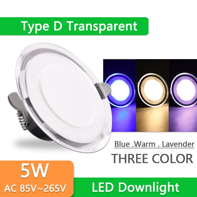 Downlight 3W 5W 9W 12W 15W 18W led downlight Silver White gold Ultra Thin Aluminum AC220V 240V Round Recessed LED Spot Lighting