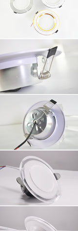 LED Downlight 3W 5W 9W 12W 15W 18W AC220V 240V downlight gold Silver White Ultra Thin Aluminum Round Recessed LED Spot Lighting