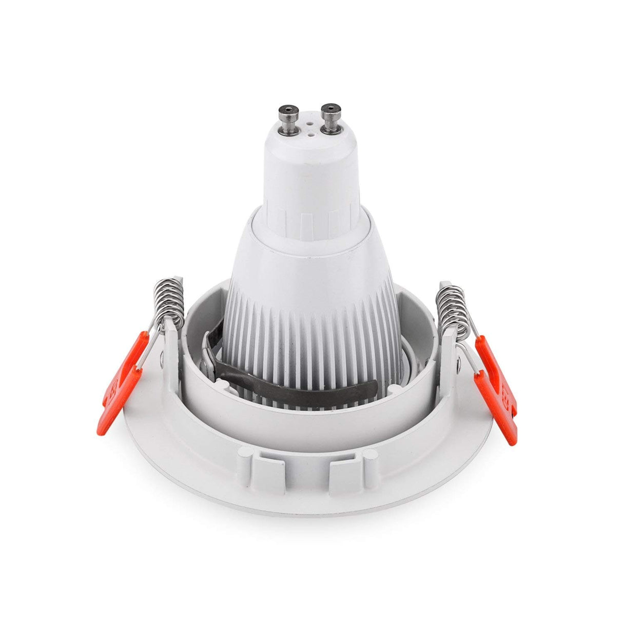Pack of 2 MR16 Recessed Downlighs Adjustable White Round Lamp Fixtures GU10 MR16 Spotlight Fitting Adjustable