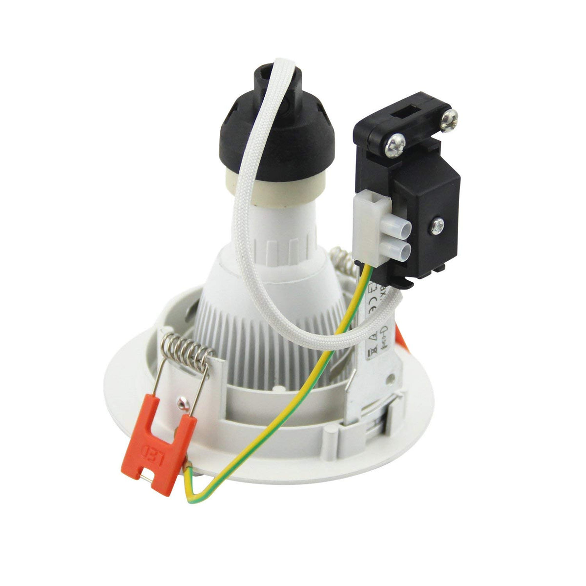 Pack of 2 MR16 Recessed Downlighs Adjustable White Round Lamp Fixtures GU10 MR16 Spotlight Fitting Adjustable