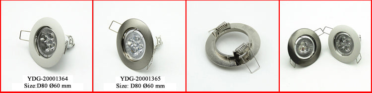 Pack of 2 MR16 Recessed Downlighs Adjustable White Round Lamp Fixtures GU10 MR16 Spotlight Fitting Adjustable