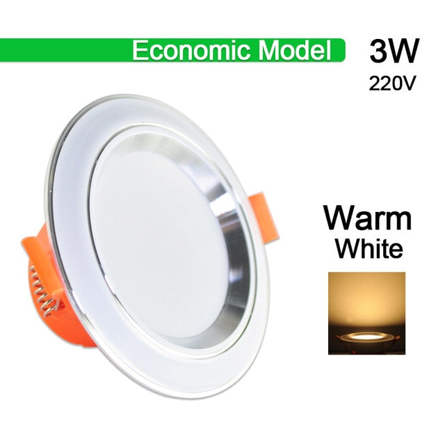 Downlight 3W 5W 9W 12W 15W 18W led downlight Silver White gold Ultra Thin Aluminum AC220V 240V Round Recessed LED Spot Lighting