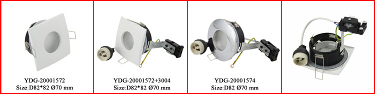 Pack of 2 MR16 Recessed Downlighs Adjustable White Round Lamp Fixtures GU10 MR16 Spotlight Fitting Adjustable