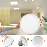 LED Downlight 12W Lamp Round Recessed Lamps GU10 Warm White Indoor LED Bulbs for Home Hotel Support
