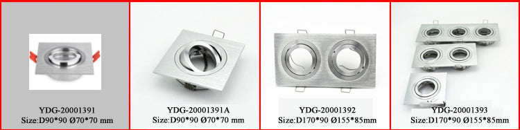 Pack of 2 MR16 Recessed Downlighs Adjustable White Round Lamp Fixtures GU10 MR16 Spotlight Fitting Adjustable