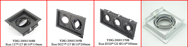 Pack of 2 MR16 Recessed Downlighs Adjustable White Round Lamp Fixtures GU10 MR16 Spotlight Fitting Adjustable