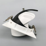 Rotate 360 degrees dimmable COB LED Ceiling light round high 20W 30W COB grille brushed White round LED Ceiling downlight