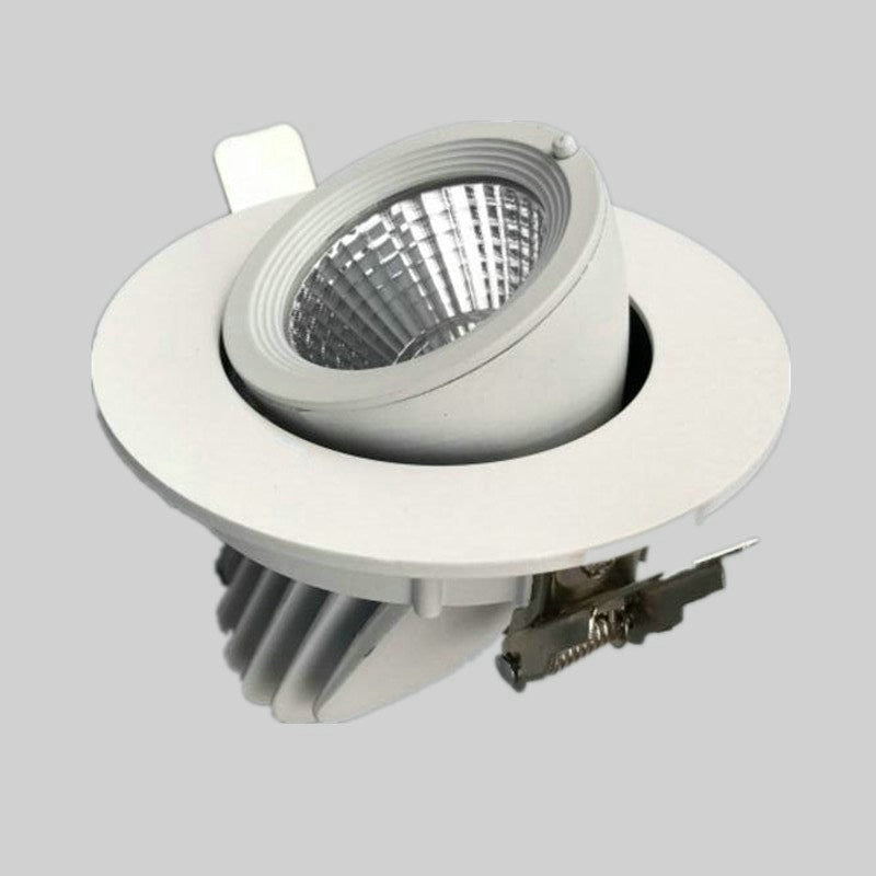 COB LED Ceiling light round high 10W COB grille brushed White 20W square Ceiling downlight Rotate 360 degrees