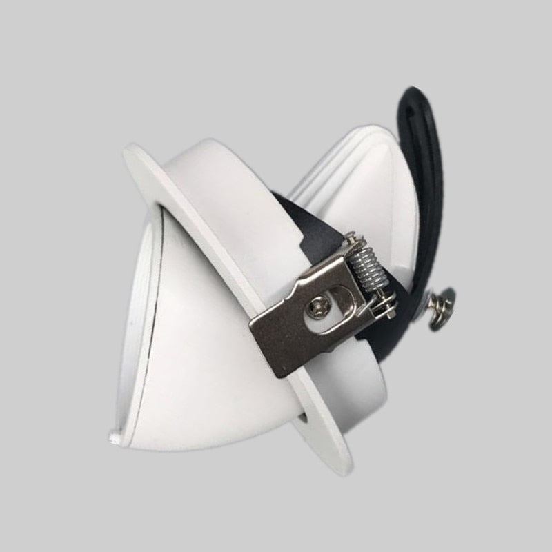 COB LED Ceiling light round high 10W COB grille brushed White 20W square Ceiling downlight Rotate 360 degrees