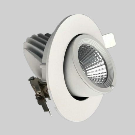 COB LED Ceiling light round high 10W COB grille brushed White 20W square Ceiling downlight Rotate 360 degrees