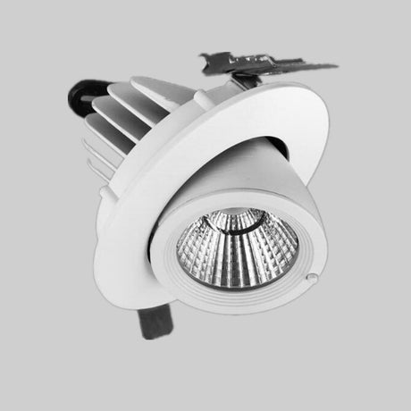 COB LED Ceiling light round high 10W COB grille brushed White 20W square Ceiling downlight Rotate 360 degrees