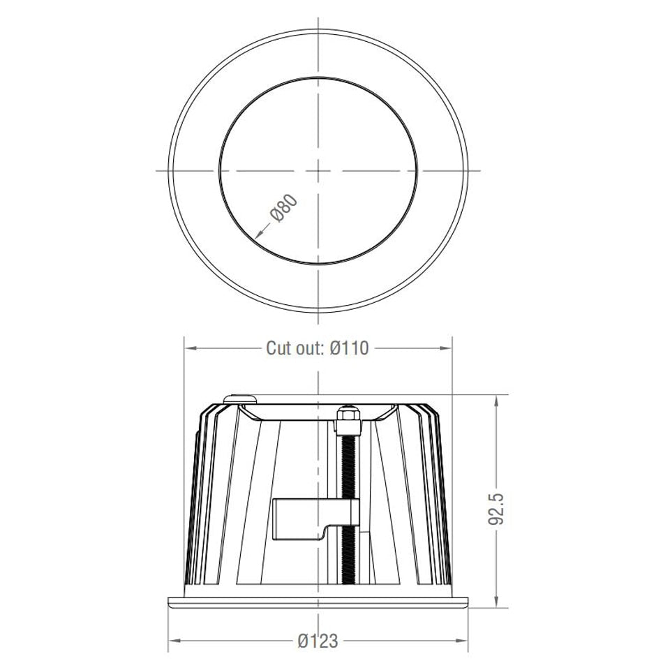 Beam angle 45° 60° recessed led downligh 15W COB led spotlight outdoor led light  25W led down light top high quality 2pcs/lot