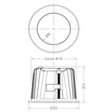 Beam angle 45° 60° recessed led downligh 15W COB led spotlight outdoor led light  25W led down light top high quality 2pcs/lot