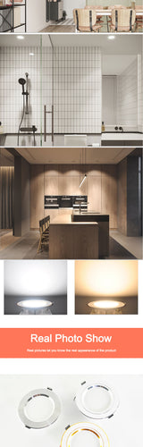 led downlight 4Pcs 3W 5W 9W 12W 15W 18W downlight Ultra Thin Aluminum AC220V Round Recessed LED Spot Lighting indoor lighting