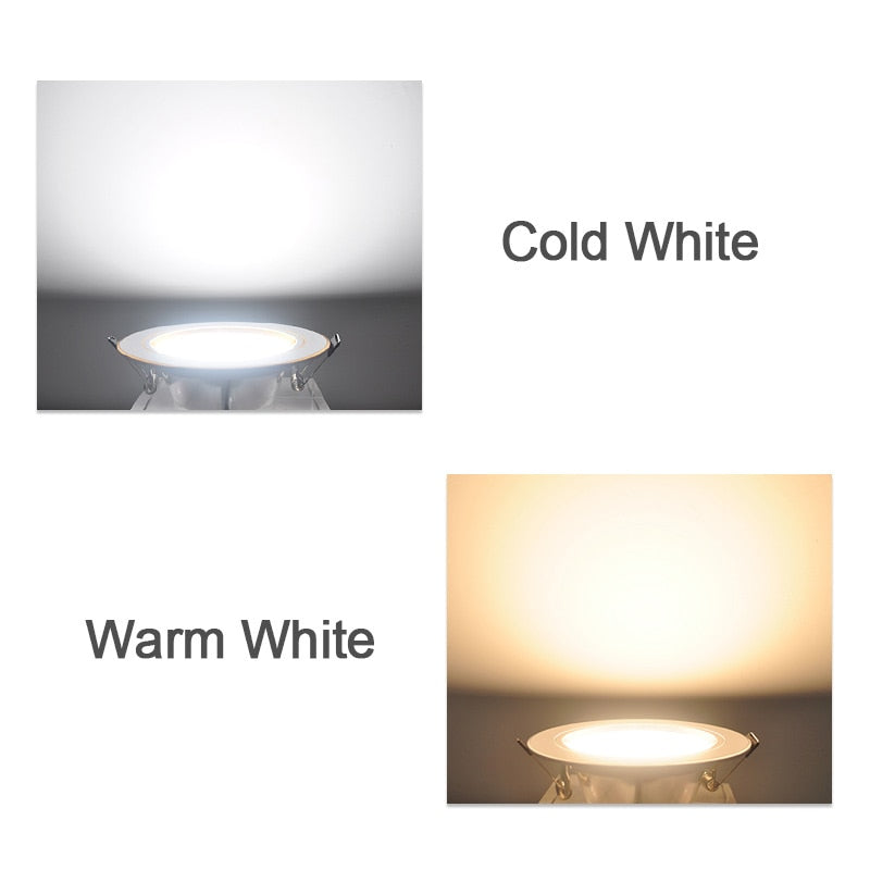 LED downlight 3W 5W 9W 12W 15W 18W downlight AC 220V 240V Ultra Thin gold Silver Aluminum Round Recessed LED Spot Lighting