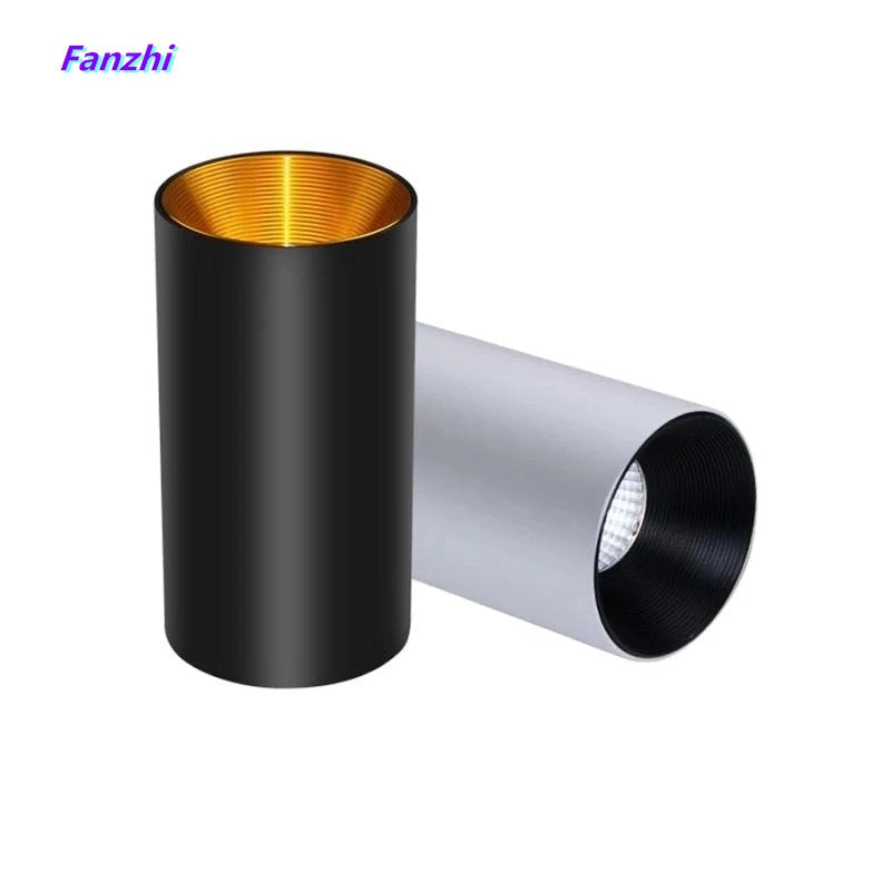 Surface Mounted Cylindrical LED COB Downlight Gold Reflector 7W 10W 12W 15W LED Ceiling Bulbs Lamp Spot Light LED Downlight