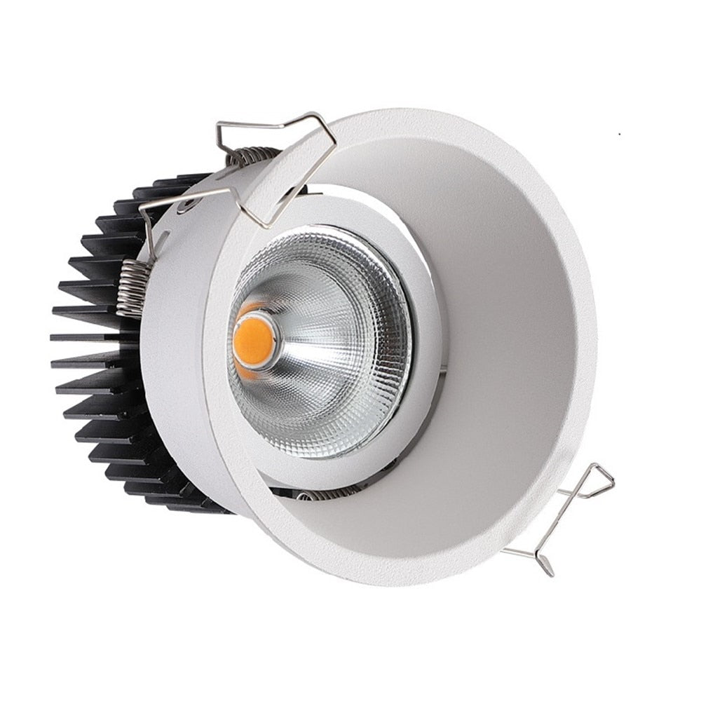 Anti-Glare LED Downlight 20W 12W 7W Led Spot Lights 220V 110V Led Bulb Recessed Downlight led Bedroom Indoor LED Spot Lighting