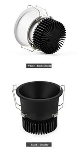 Anti-Glare LED Downlight 20W 12W 7W Led Spot Lights 220V 110V Led Bulb Recessed Downlight led Bedroom Indoor LED Spot Lighting