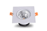 Dimmable LED COB Spotlight Ceiling lamp AC85-265V 3W 5W 7W 9W 12W 15W Aluminum recessed downlights round Led Spot Light