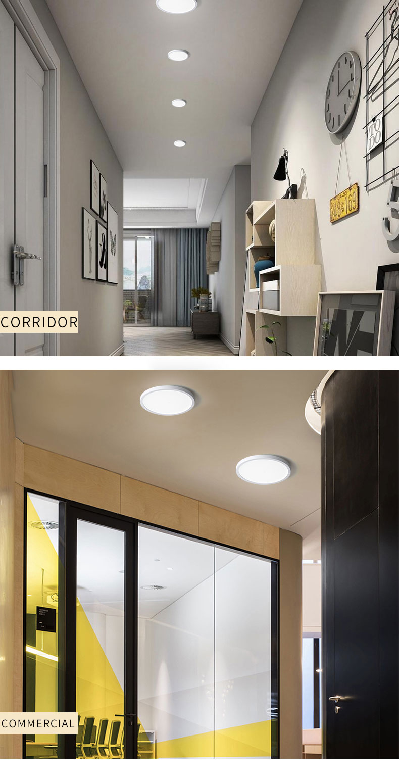 LED Downlight 6W 9W 13W 18W 24W Modern Surface Mount Downlight AC85-265V For Kitchen Bedroom Aisle Bathroom Lamps