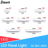 LED Ultra thin Downlight lamp 24W 18W 12W 9W 6W 3W AC110V 220V led ceiling recessed grid downlight slim round square panel light