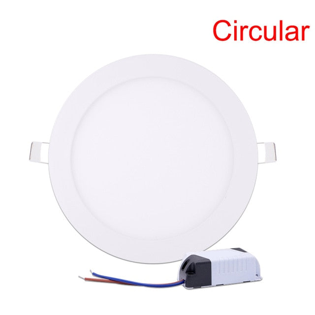 LED Ultra thin Downlight lamp 24W 18W 12W 9W 6W 3W AC110V 220V led ceiling recessed grid downlight slim round square panel light