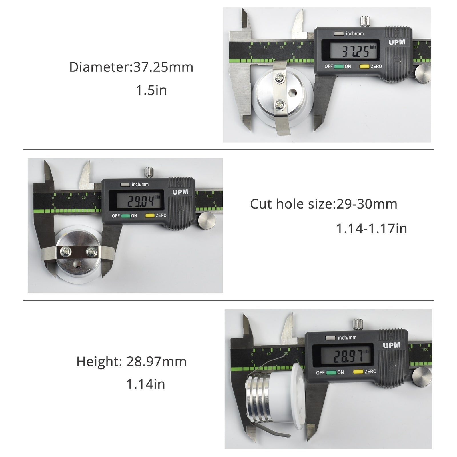 Small Spot 4pc/pack Downlights COB 3W led spots 220v dimmable Light ceiling recessed spot LED recessed spot light