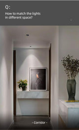 Aisilan LED recessed downlight Frameless anti-glare for living room corridor bedroom Angle Adjustable cutout size 8cm spot light LED