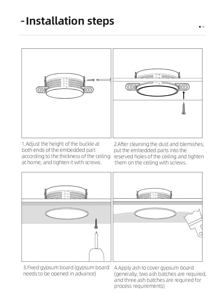 Aisilan LED recessed downlight Frameless anti-glare for living room corridor bedroom Angle Adjustable cutout size 8cm spot light LED