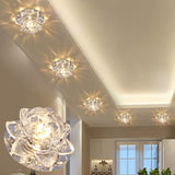 Crystal Spotlight LED Ceiling Light Embedded Living Room Downlight Ceiling Aisle Light Corridor Light