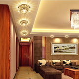 Crystal Spotlight LED Ceiling Light Embedded Living Room Downlight Ceiling Aisle Light Corridor Light