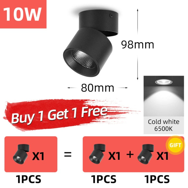 Surface Mounted Led Downlight Led Spot Light 220V 10/15/25W 110V Round Downlights Spot Led encastrable Lighting Fixture for Home