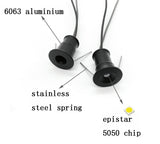 Mini LED Downlight 1W 12V Dimmable Spotlight IP65 Stair Cabinet Light Black White Silver Shell Spot Light Ceiling Downlight