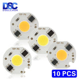 LED COB Chip 220V 10pcs/lot 3W 5W 7W 9W Smart IC No Need Driver LED Bulb Lamp for Flood Light Spotlight Downlight Diy Lighting