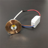 LED 3w 5w cob spot light dimmable Opening 4-4.5 cm downlight Recessed aluminum white black gold silver 110V 220V