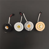 LED 3w 5w cob spot light dimmable Opening 4-4.5 cm downlight Recessed aluminum white black gold silver 110V 220V