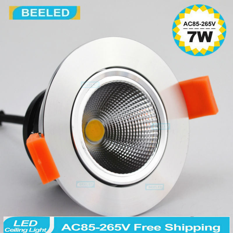 LED Downlights COB 3W 5W 7W Recessed LED downlight led bulb Spot Light Lamp warm white aluminum dimmable 220V 110V home decor