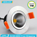 LED Downlights COB 3W 5W 7W Recessed LED downlight led bulb Spot Light Lamp warm white aluminum dimmable 220V 110V home decor