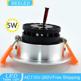 LED Downlights COB 3W 5W 7W Recessed LED downlight led bulb Spot Light Lamp warm white aluminum dimmable 220V 110V home decor