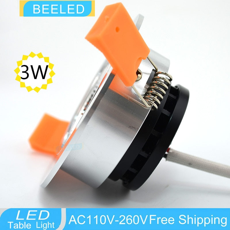 LED Downlights COB 3W 5W 7W Recessed LED downlight led bulb Spot Light Lamp warm white aluminum dimmable 220V 110V home decor